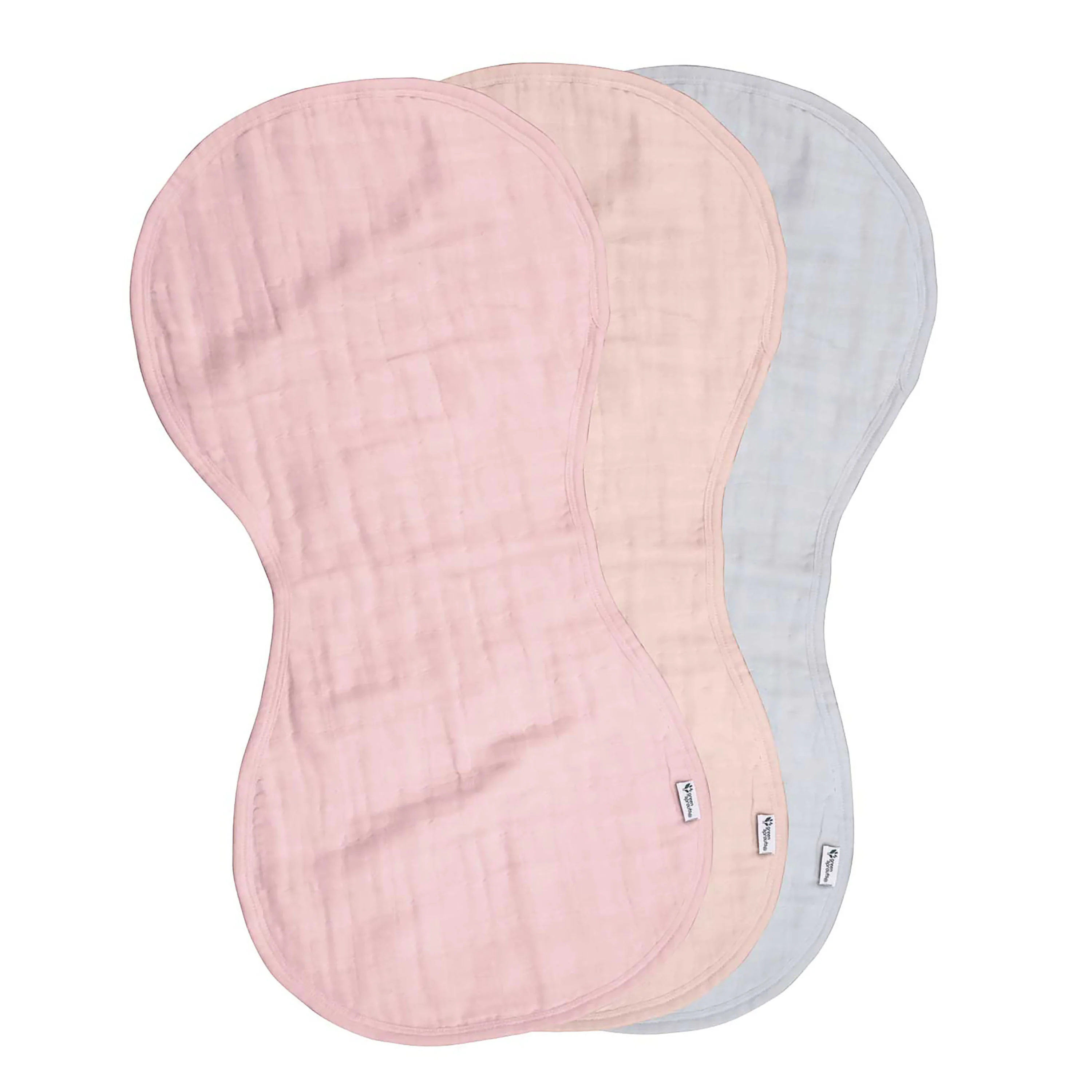 100% Certified Organic Cotton Muslin Burp Cloths