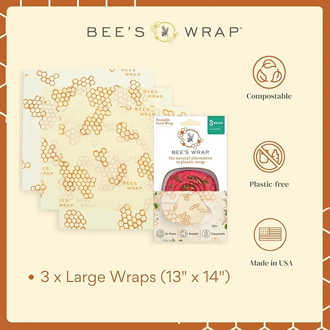 Beeswax Wraps for Food - Large - Image 4