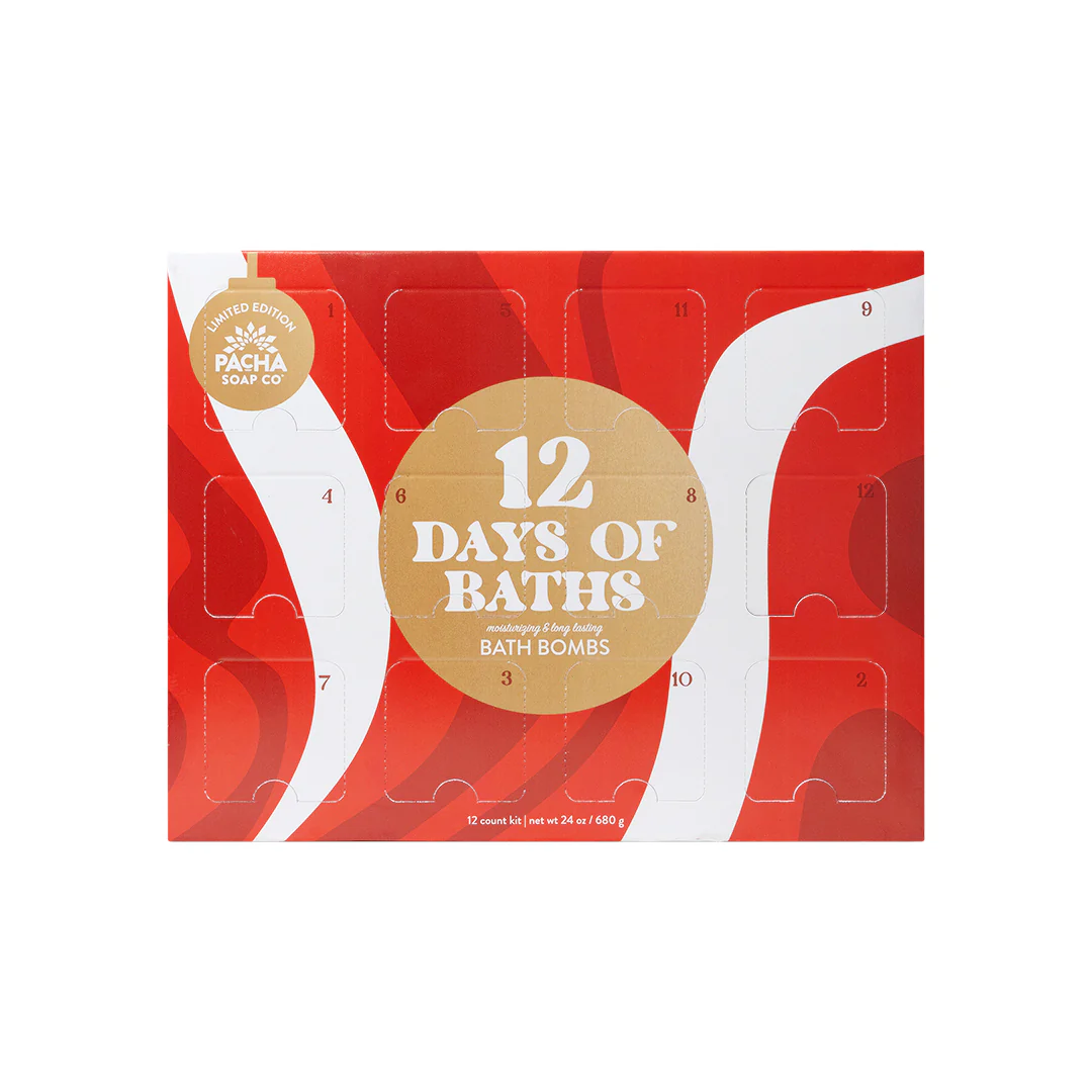 Bath Bomb Set, 12 Days Of Bath Bombs