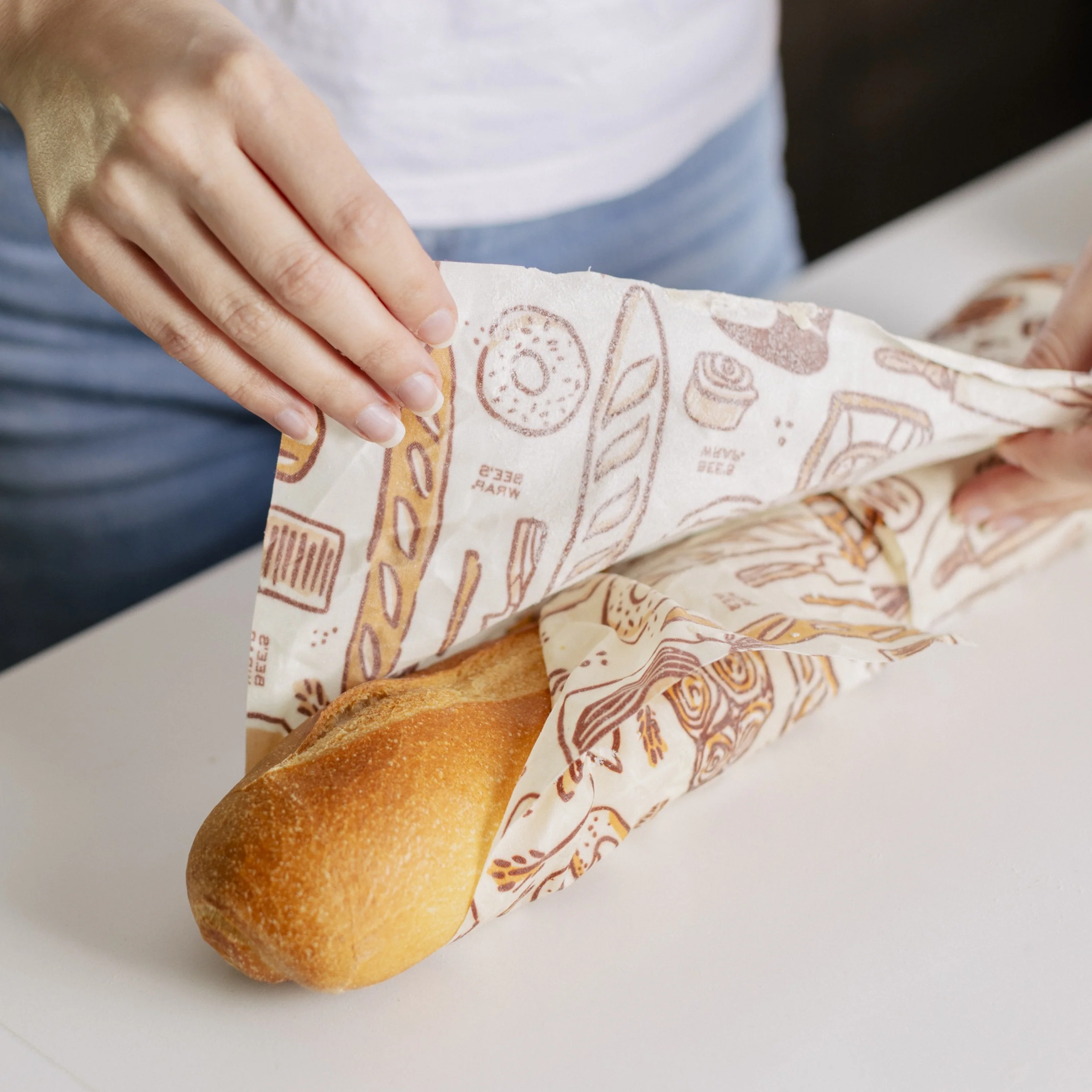 Reusable Beeswax Bread Wrap - Image 3