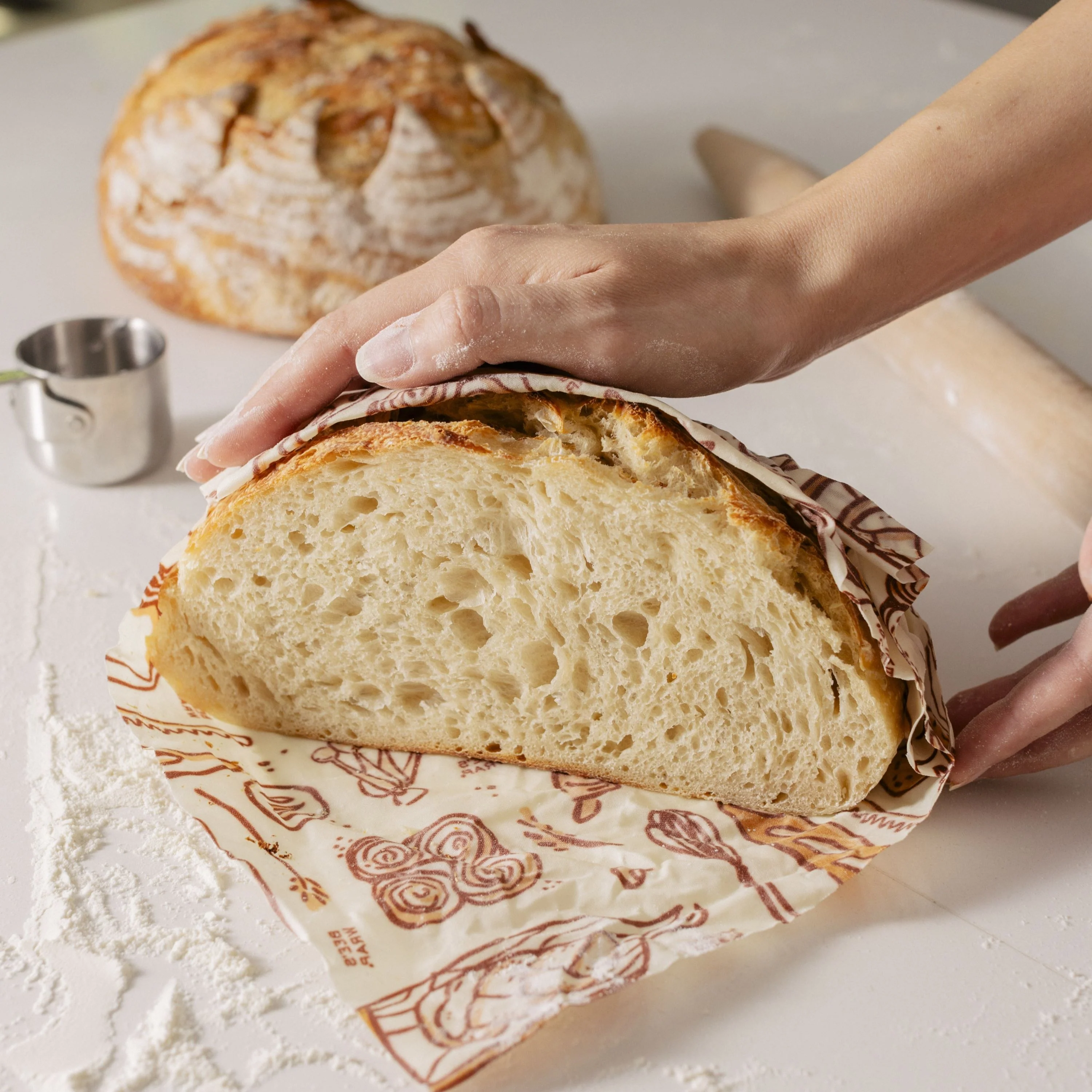Reusable Beeswax Bread Wrap - Image 7