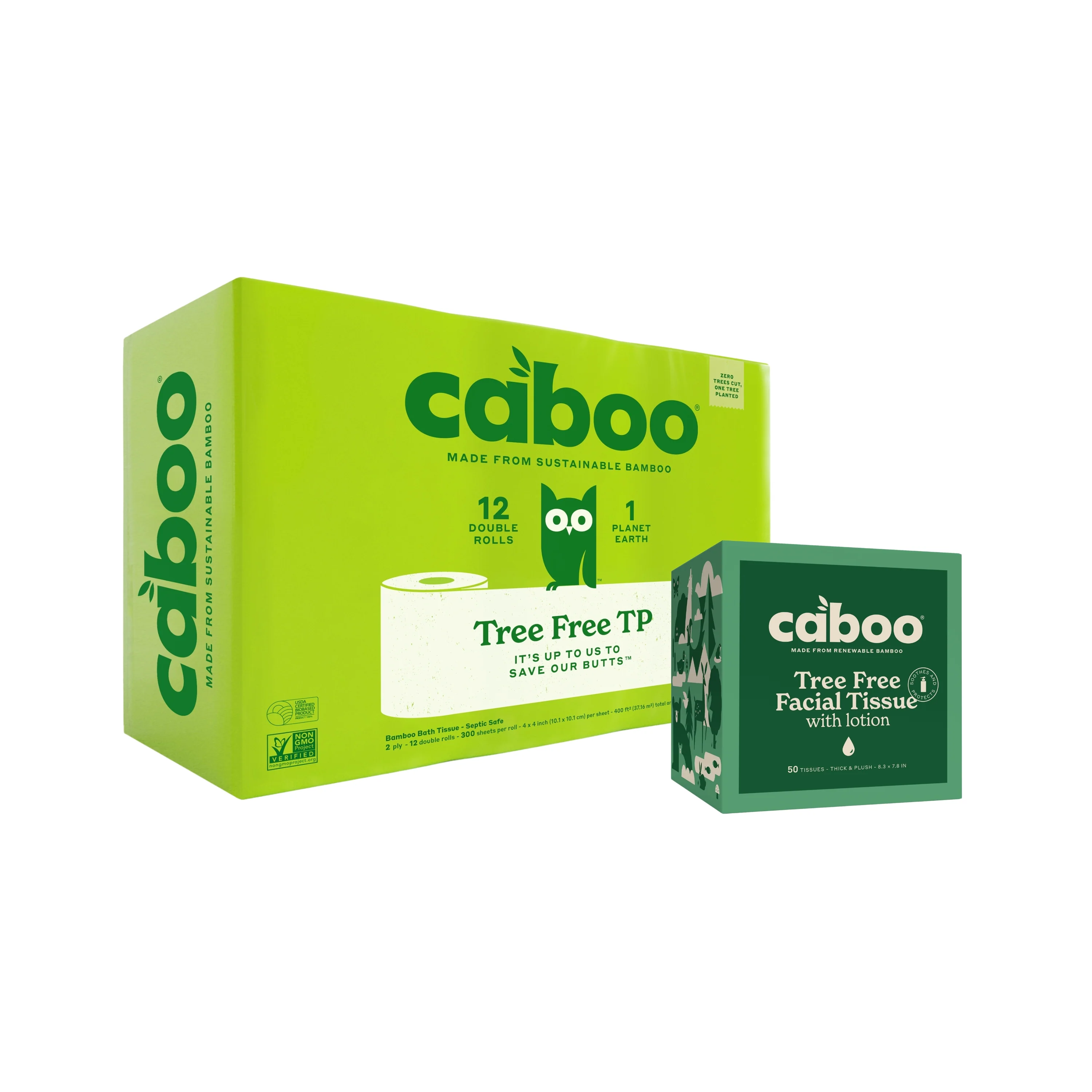Buy 12 Rolls of 2-Ply Bath Tissue, Get a Lotion Facial Tissue Cube Free