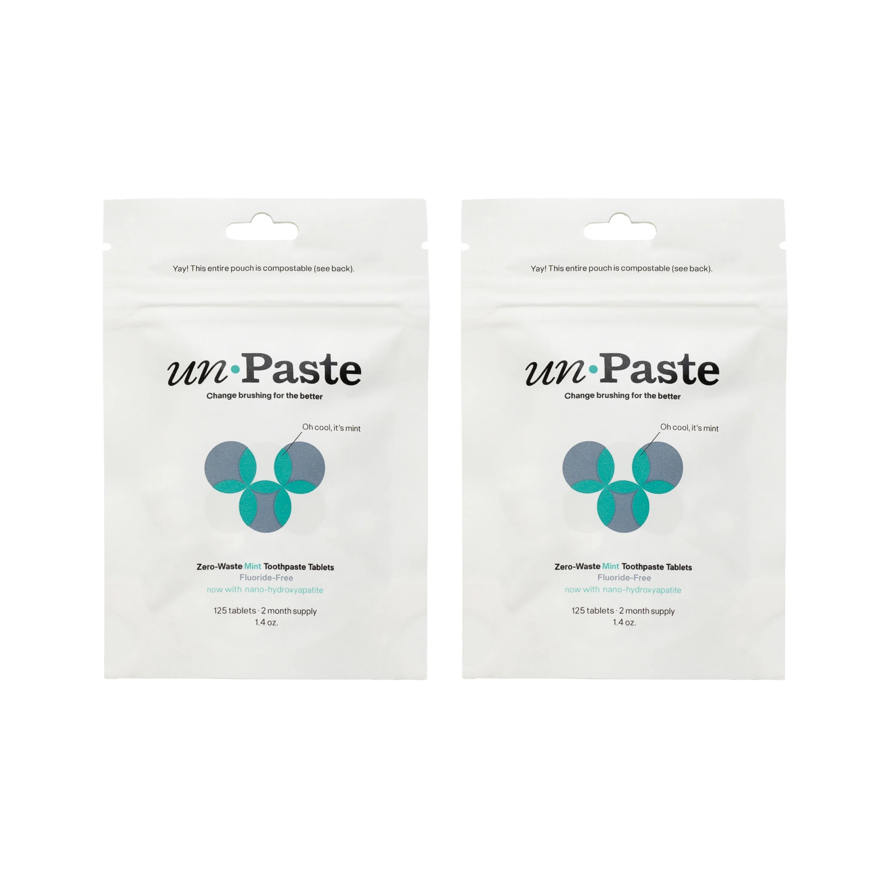 Buy One, Get One Free - Fluoride-Free Mint Toothpaste Tablets