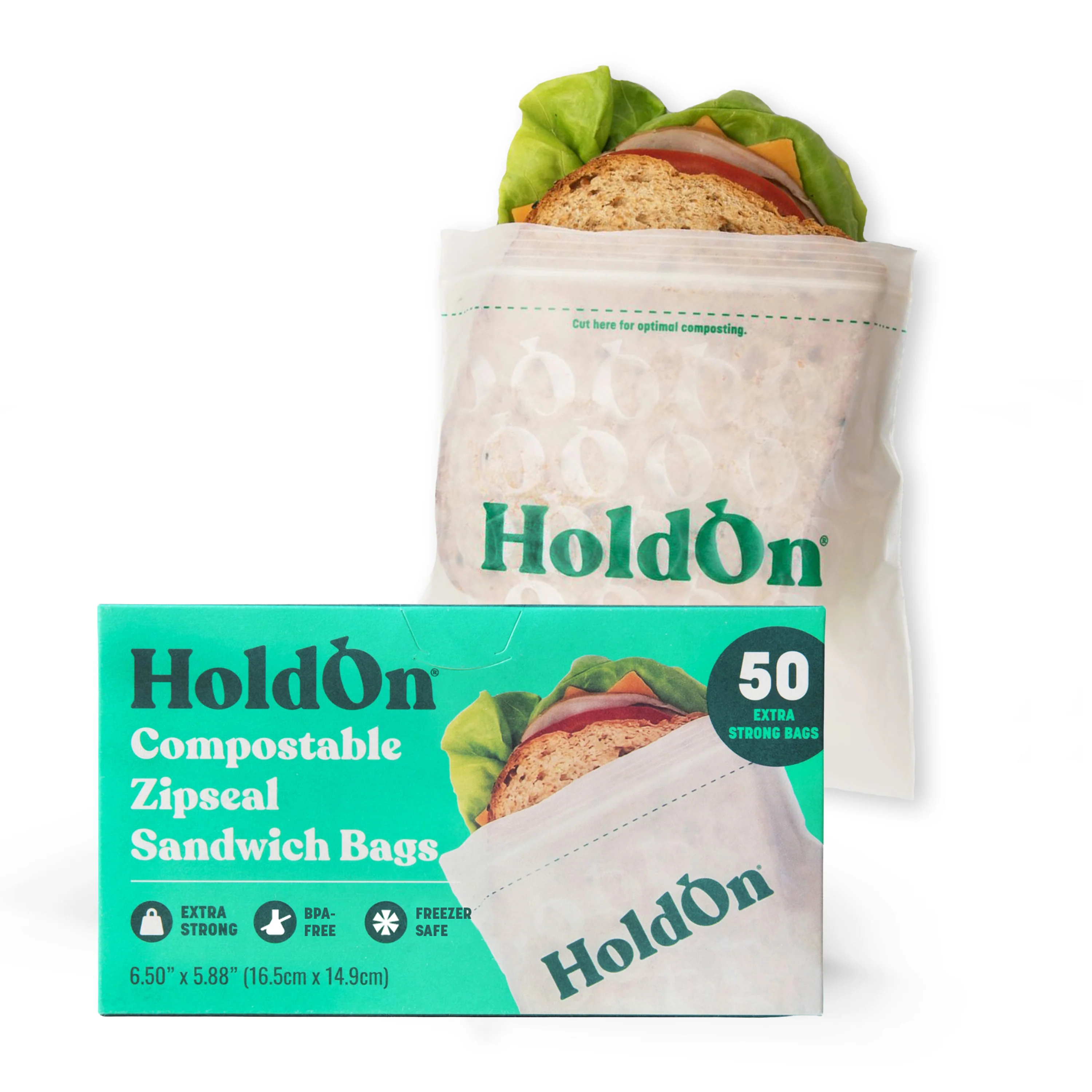 Compostable Sandwich Bags -  Freezer Safe - Image 6