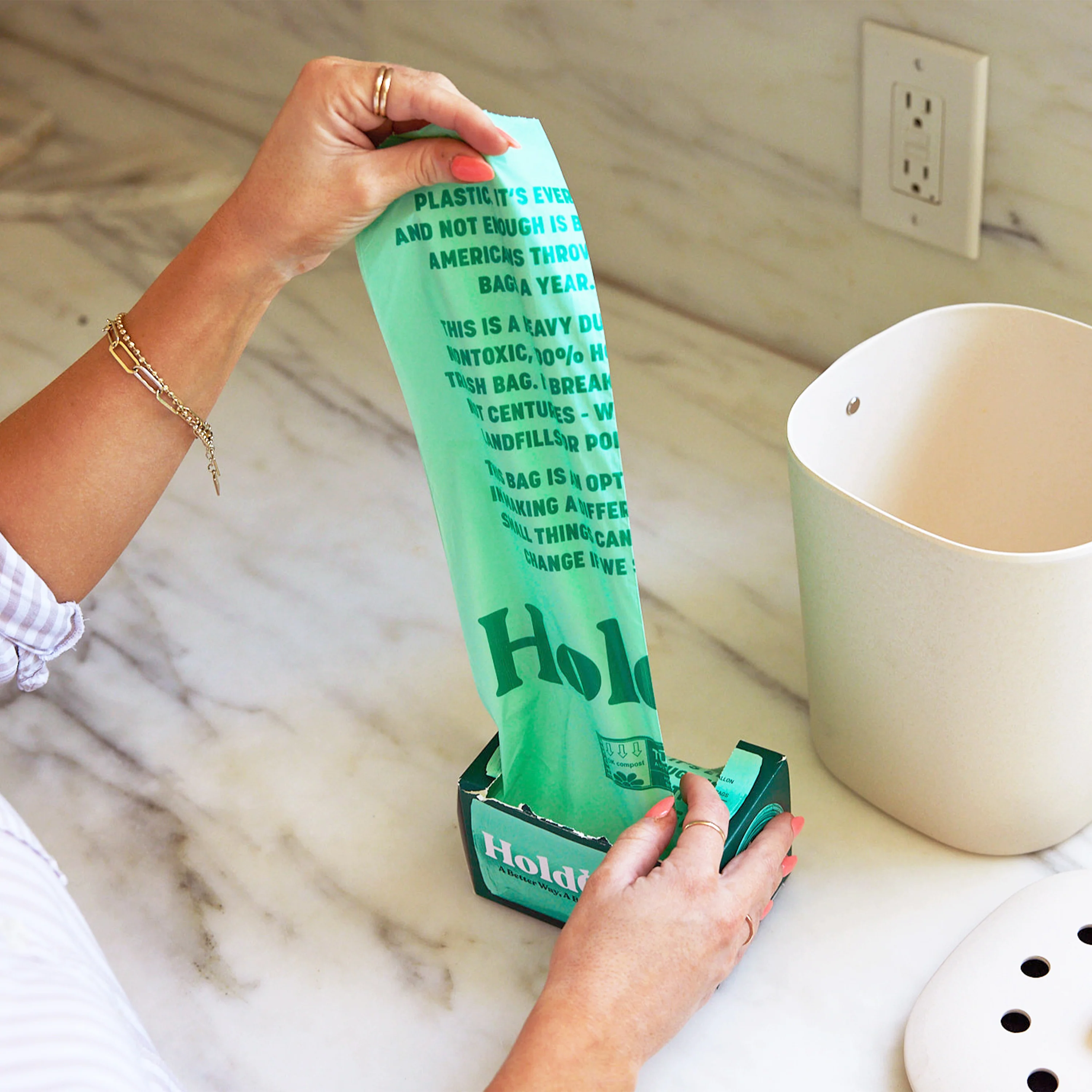 Compostable Small Space Bags, 4 gal - Unscented - Image 3