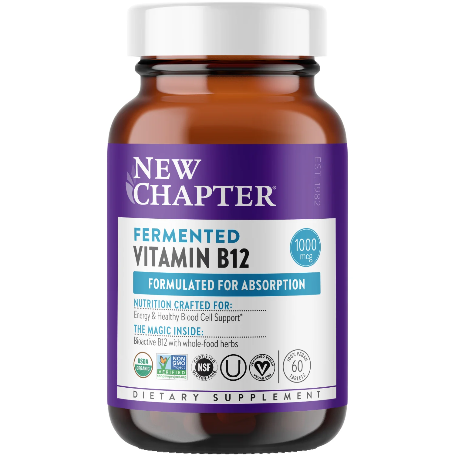 Fermented Vitamin B12 - For Cellular Energy + Healthy Blood Cells