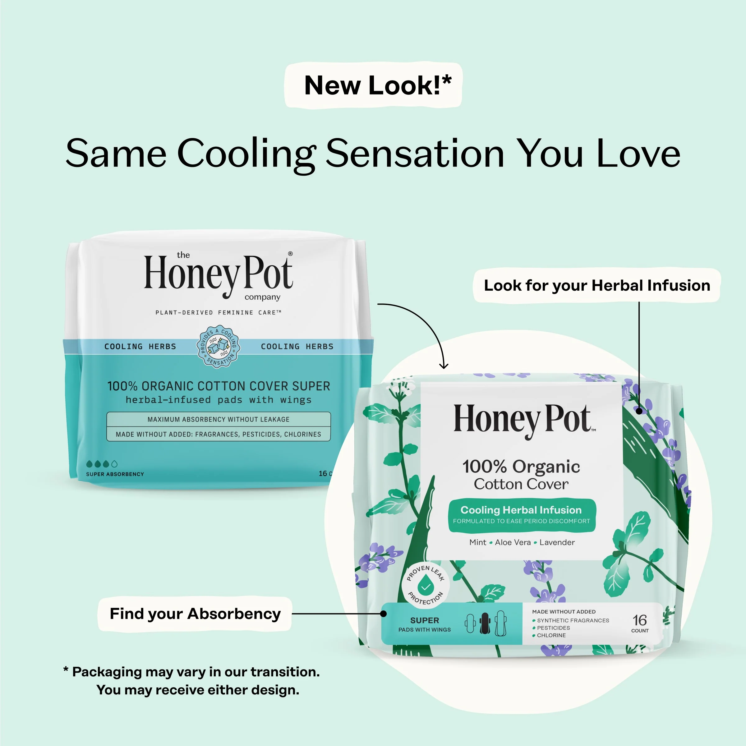 100% Organic Cotton Cover Super Menstrual Pads - Herbal-Infused - Image 2
