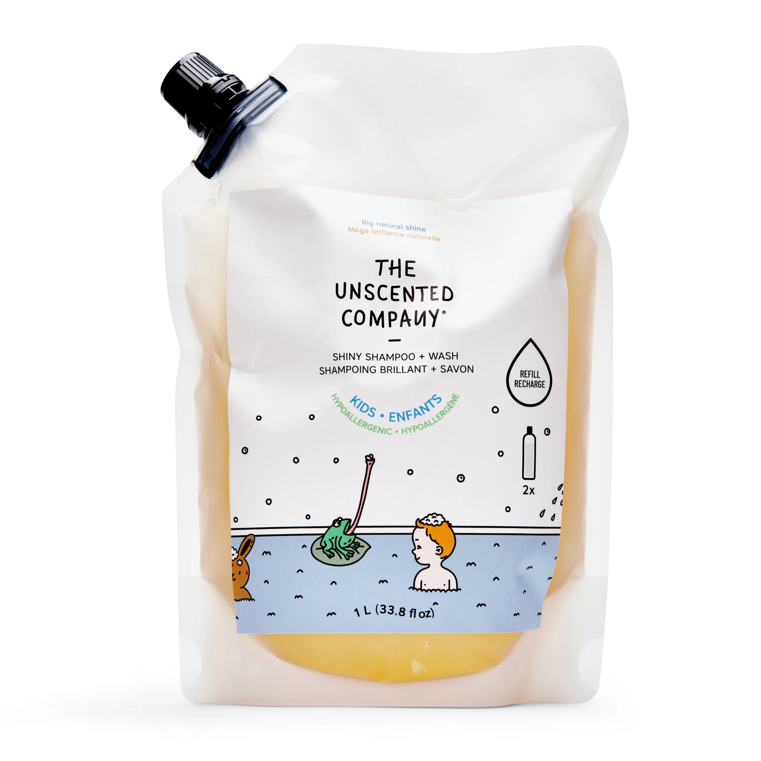 Kids Shiny Shampoo + Wash Refill Bag