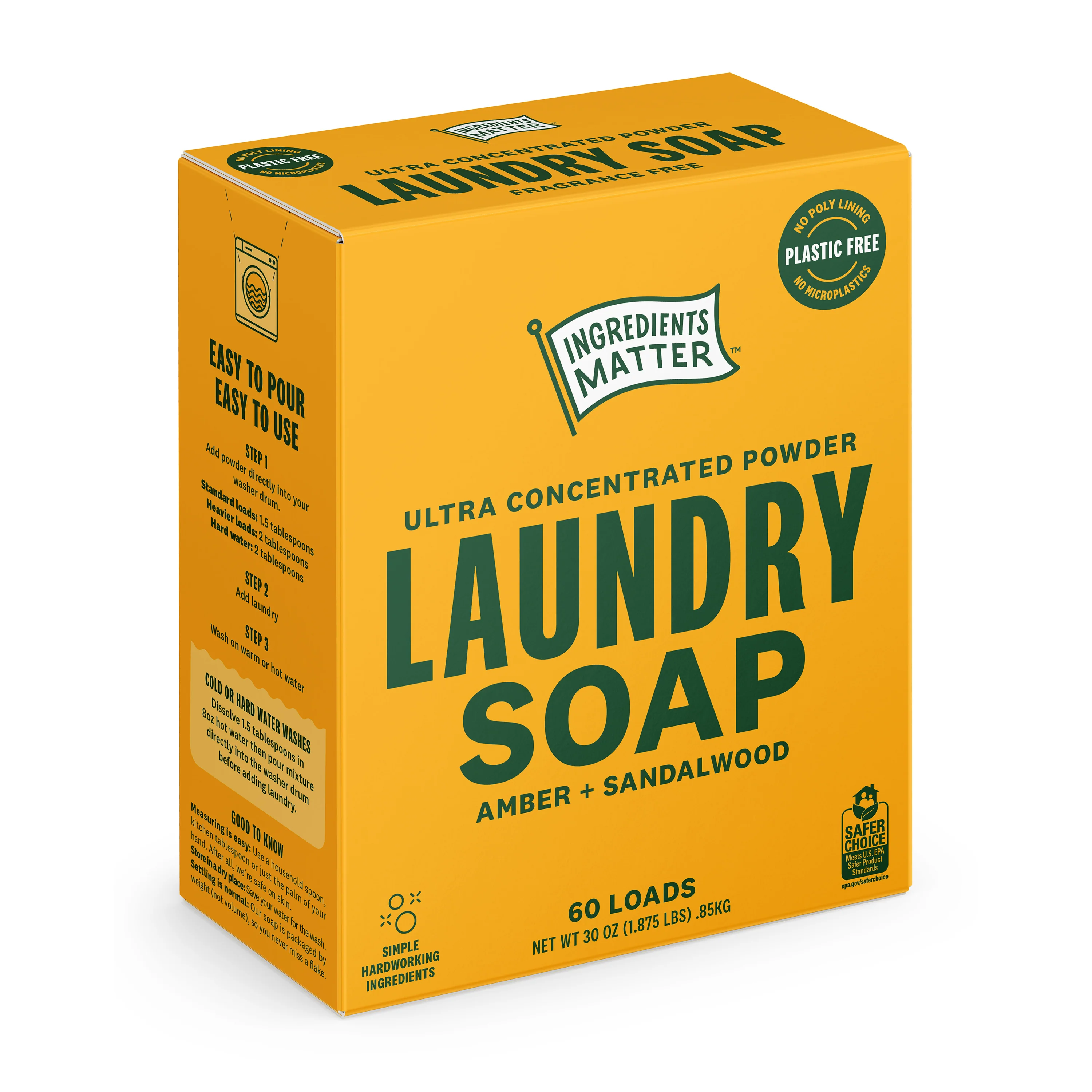 Laundry Soap Powder, Ultra Concentrated - 60 Loads