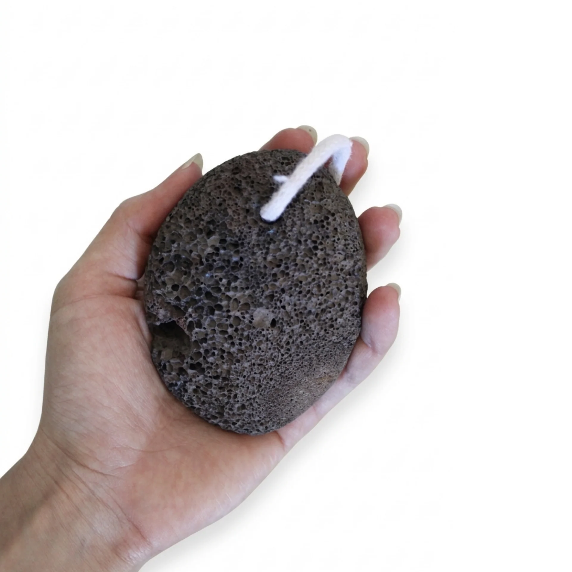 Lava Pumice Stone with Cotton Hanging Loop - Image 2