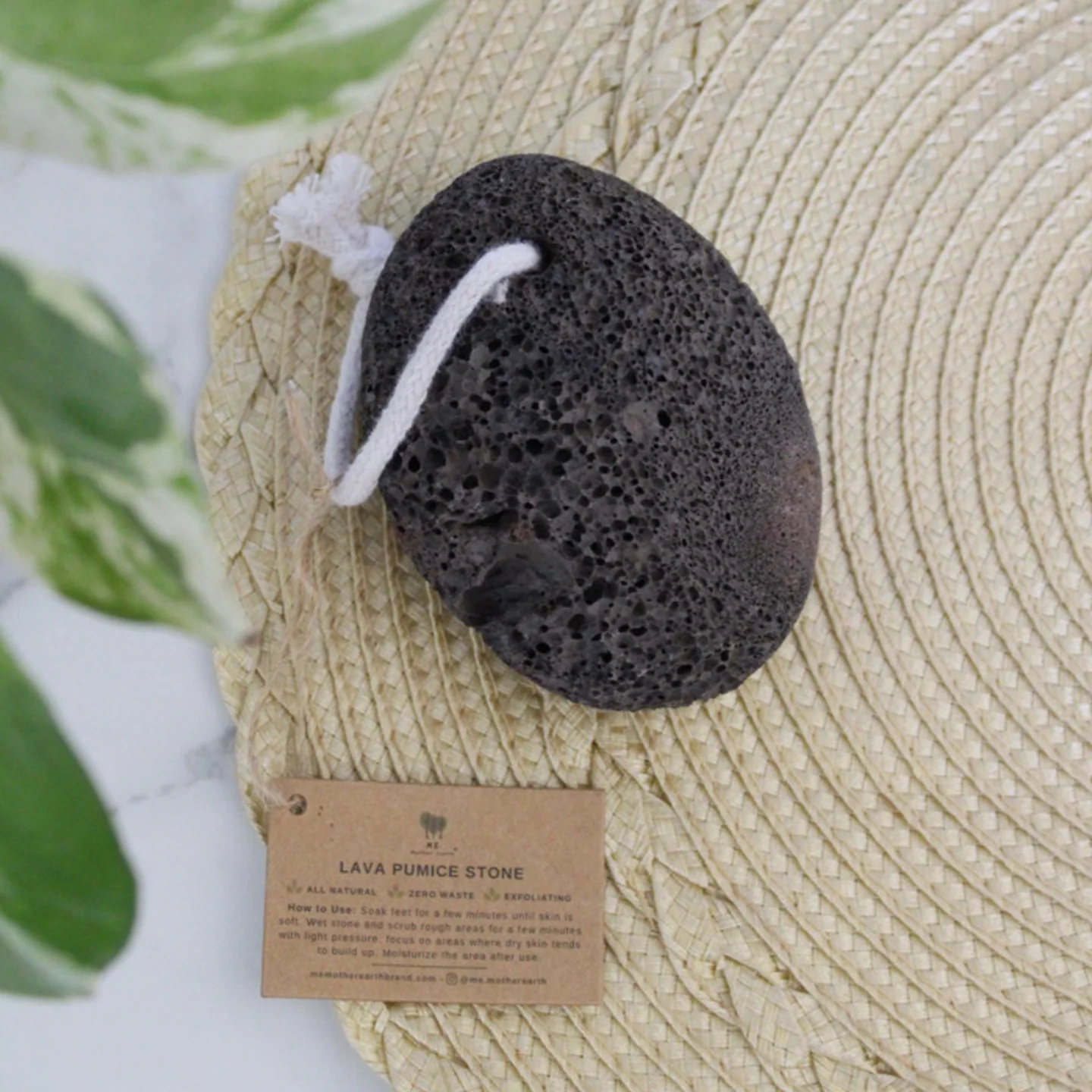 Lava Pumice Stone with Cotton Hanging Loop - Image 4