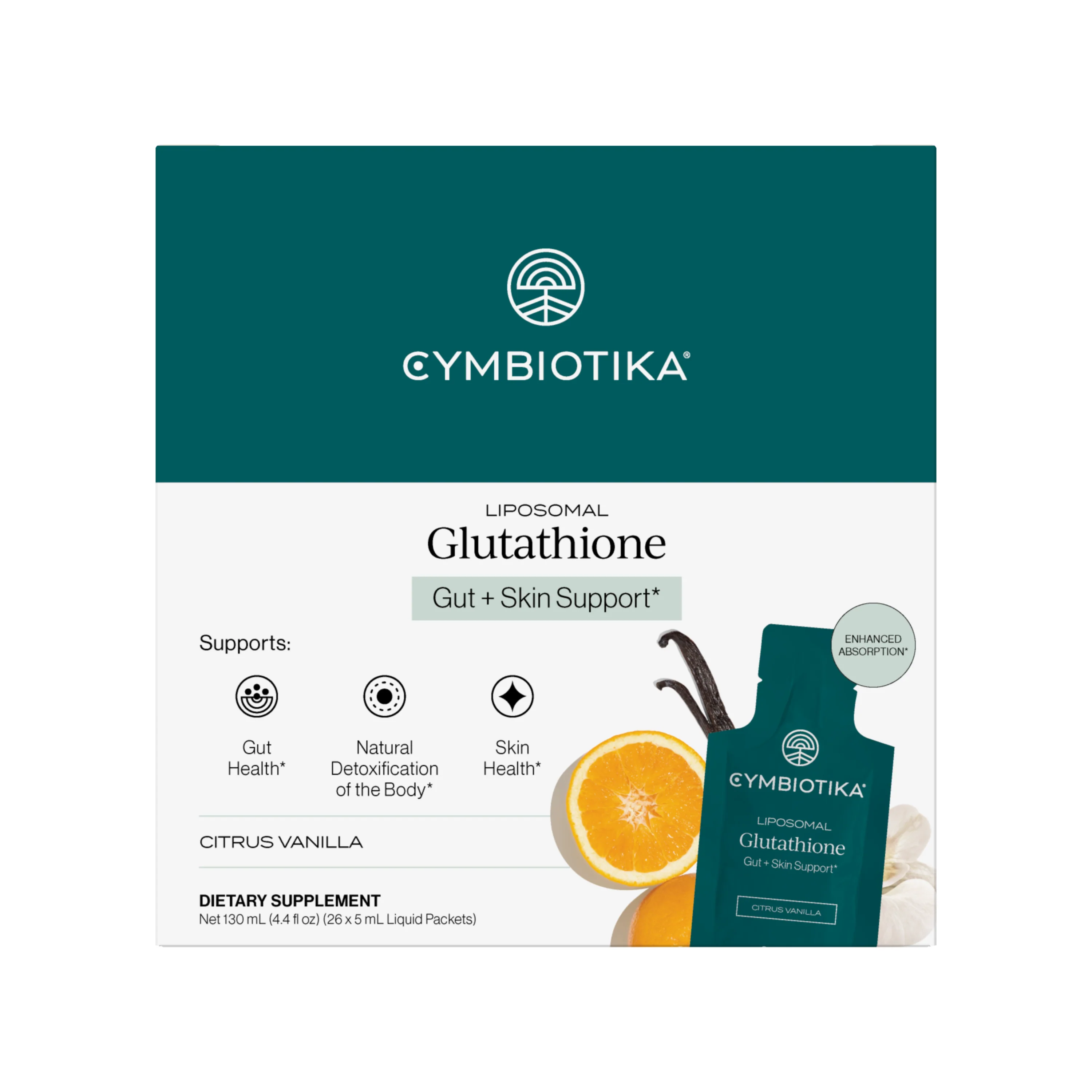 Liposomal Glutathione Liquid Packets - Gut + Skin Support* - Image 3
