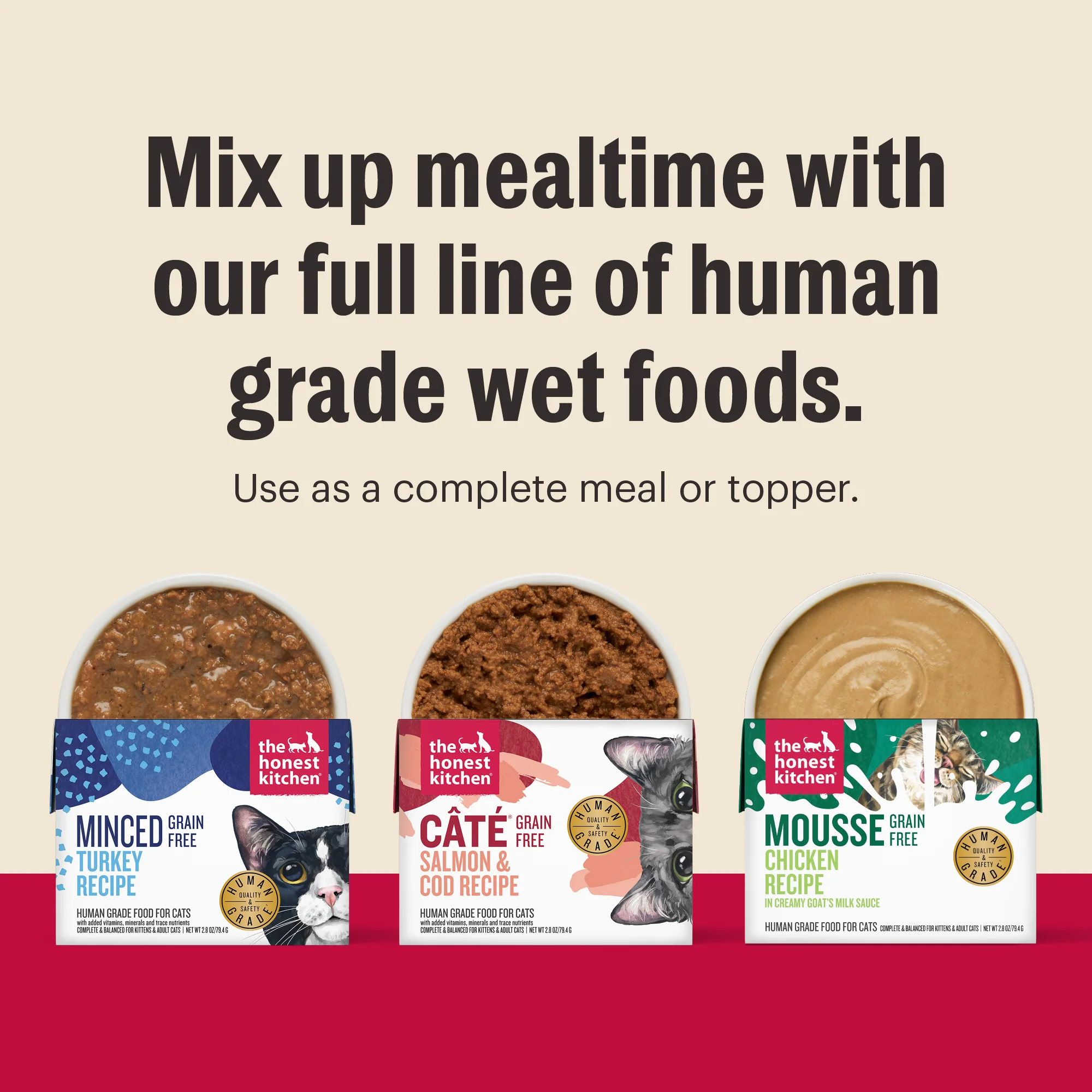 Minced Wet Cat Food Grain Free in Bone Broth Gravy, Variety Pack - Image 7
