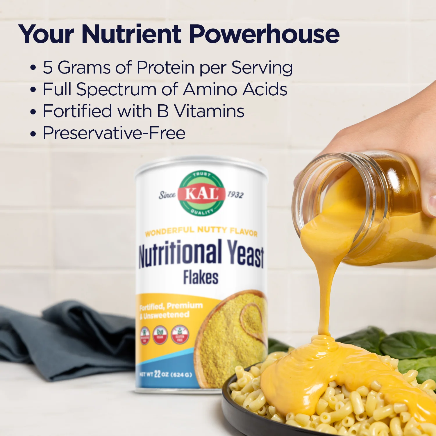 Nutritional Yeast Flakes - Unsweetened Formula - Image 4