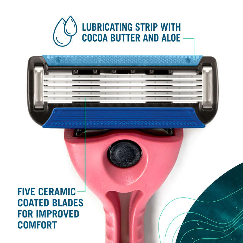 Recycled Ocean Plastic (POPi) Shave 5 Razor System - Image 4