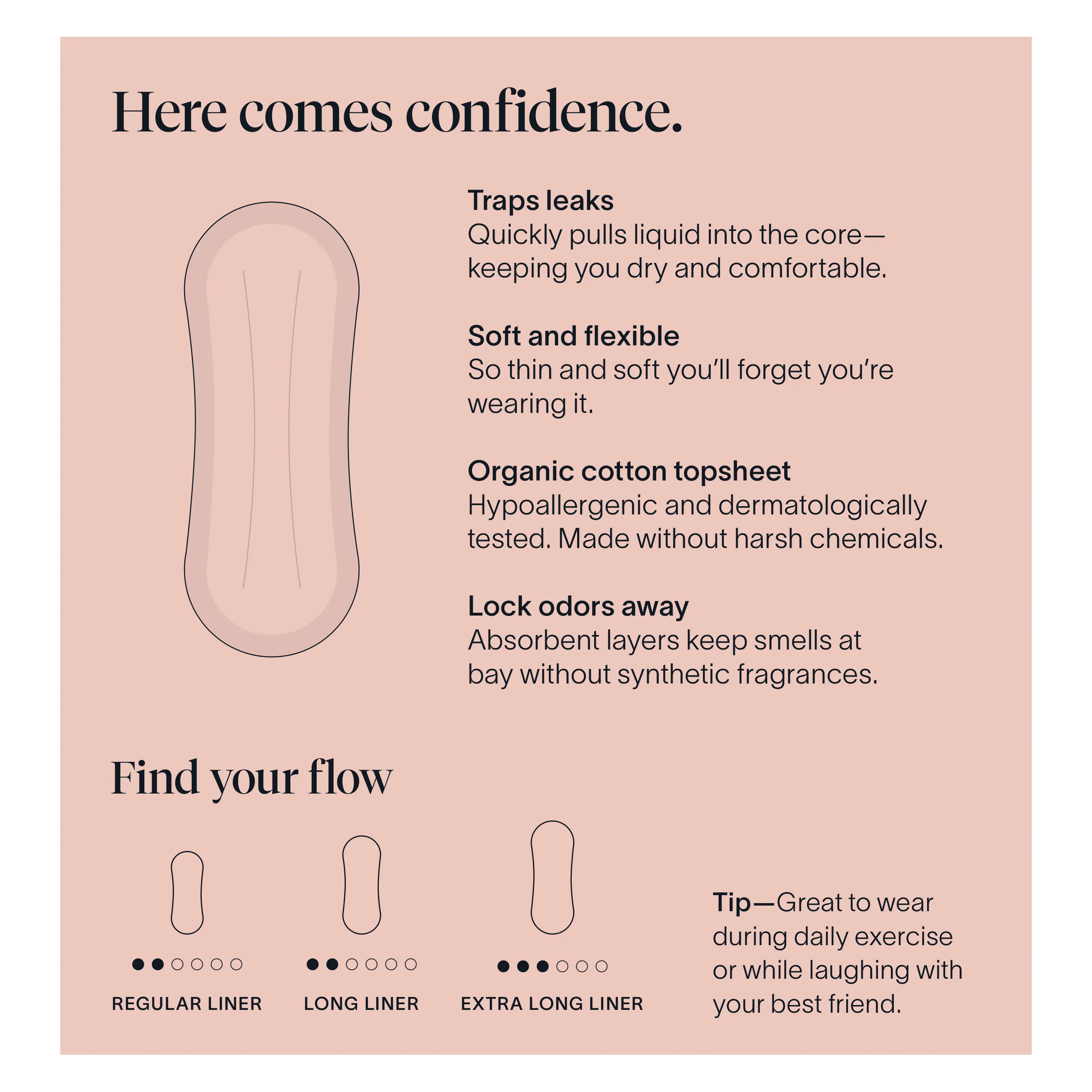 Free-To-Move Bladder Control Liners – Ultra Thin Organic Cotton - Image 9