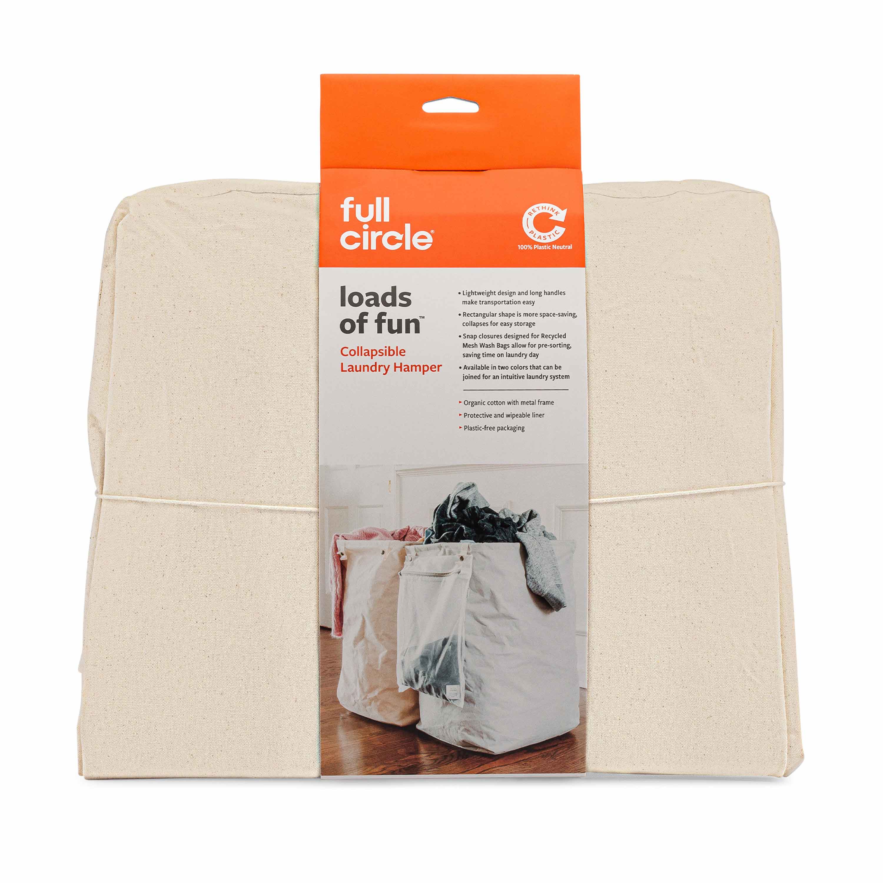 Organic Cotton Laundry Hamper
