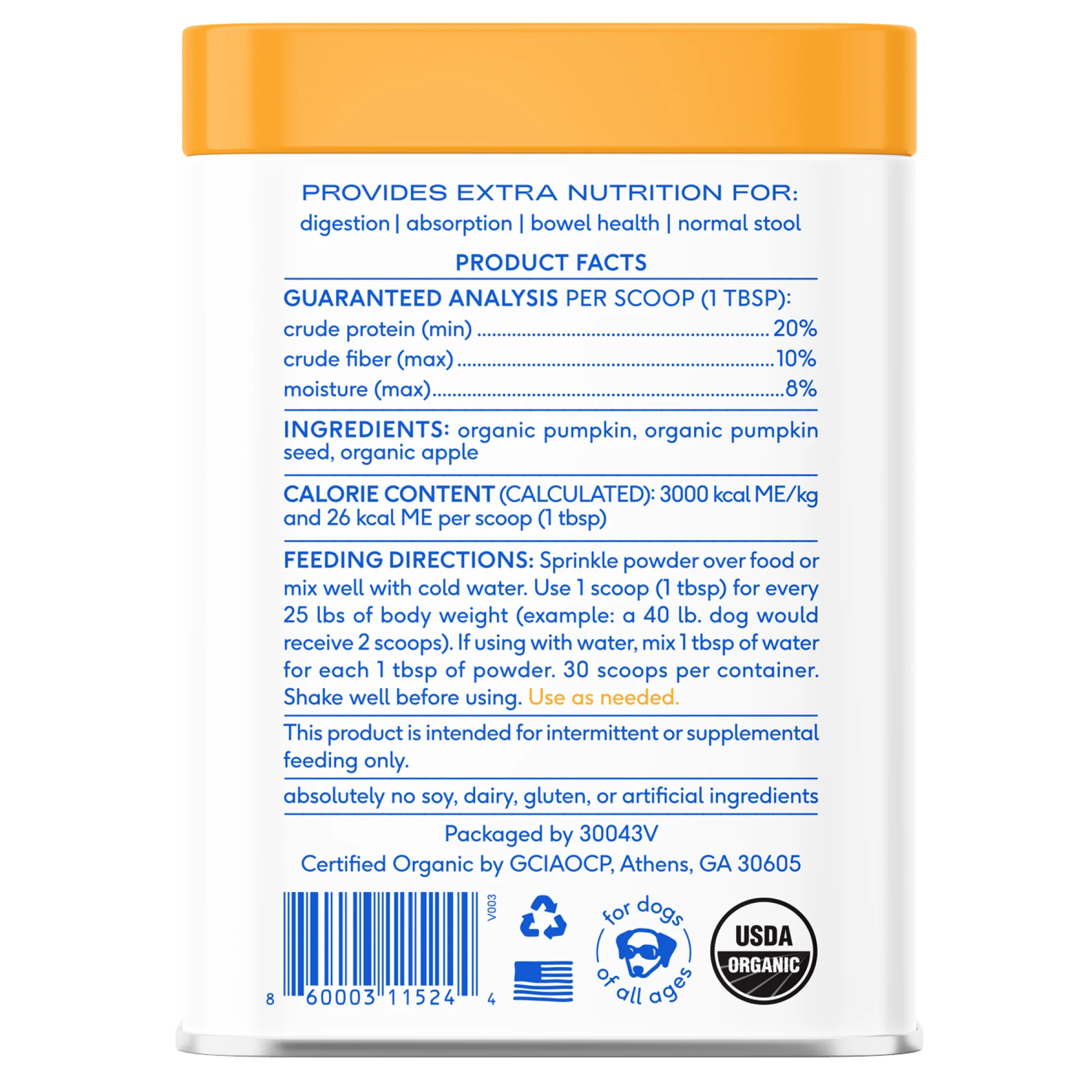 Organic Pumpkin Powder Topper for Dogs - Image 2