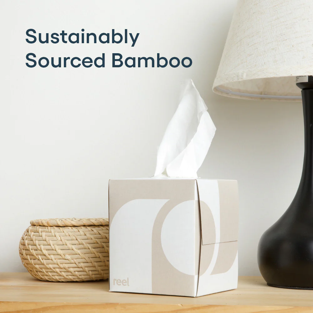 Premium Bamboo Facial Tissues - 60 3-ply tissues per box - Image 12