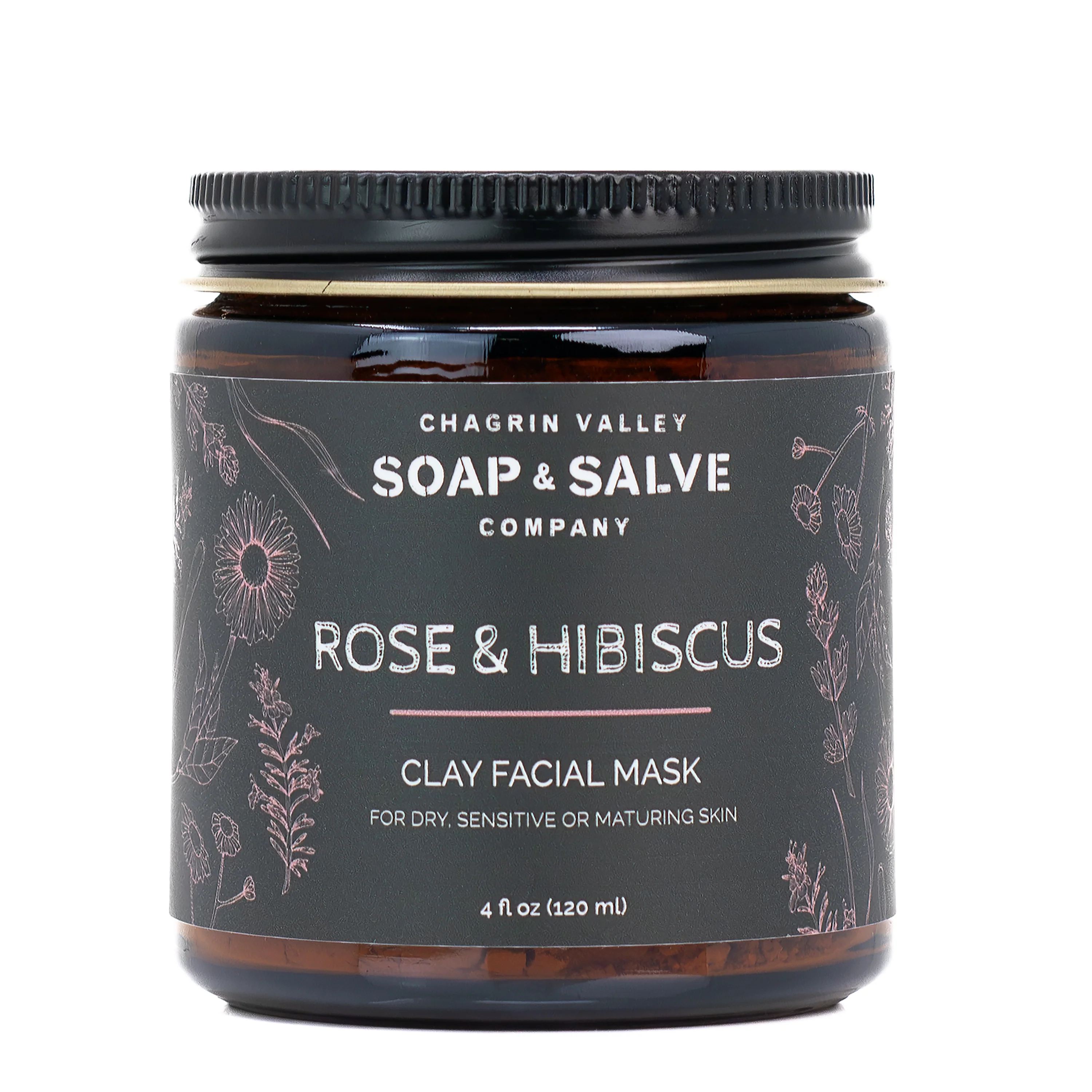 Rose & Hibiscus Clay Face Mask