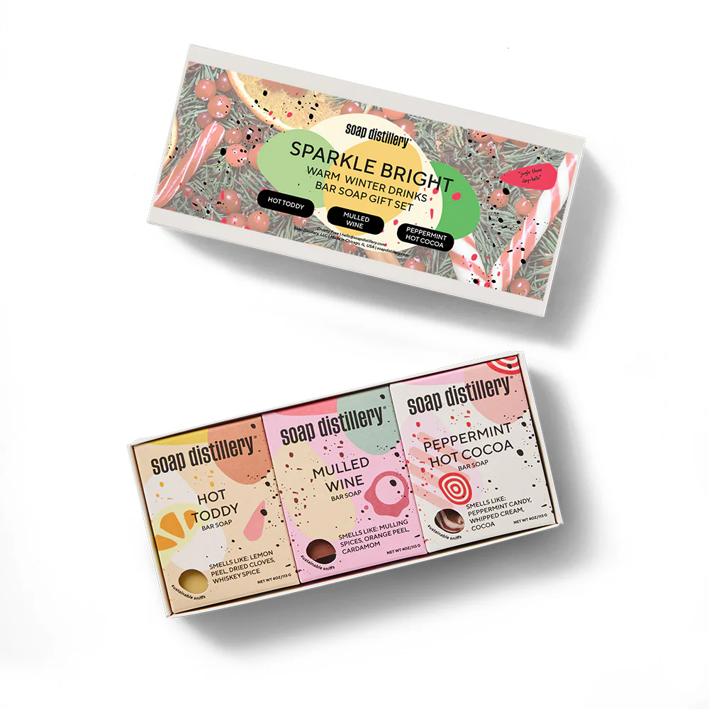 Sparkle Bright Three Soap Gift Set
