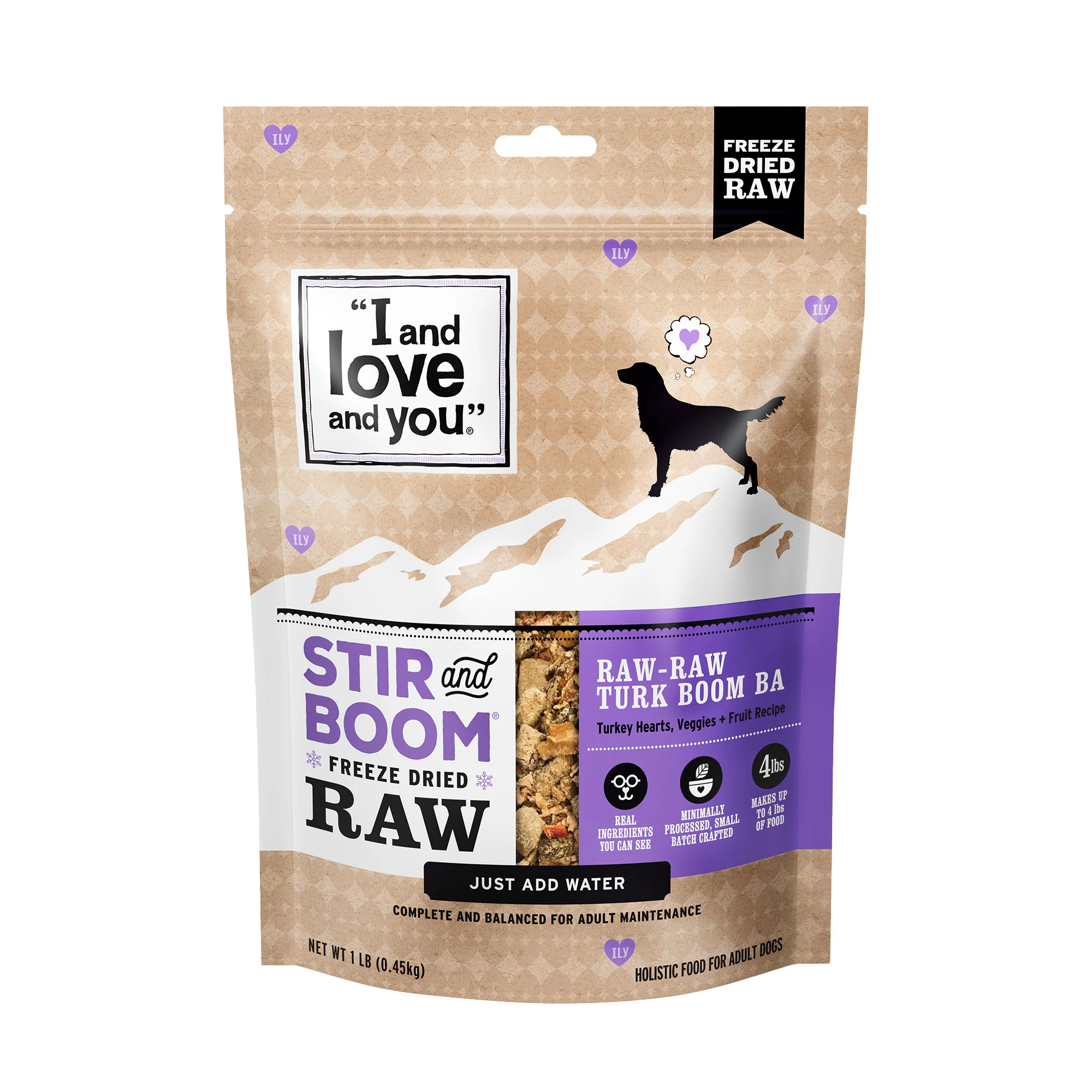 Stir and Boom Raw Raw Turk Boom Ba Dinner Grain-Free Dehydrated Dog Food