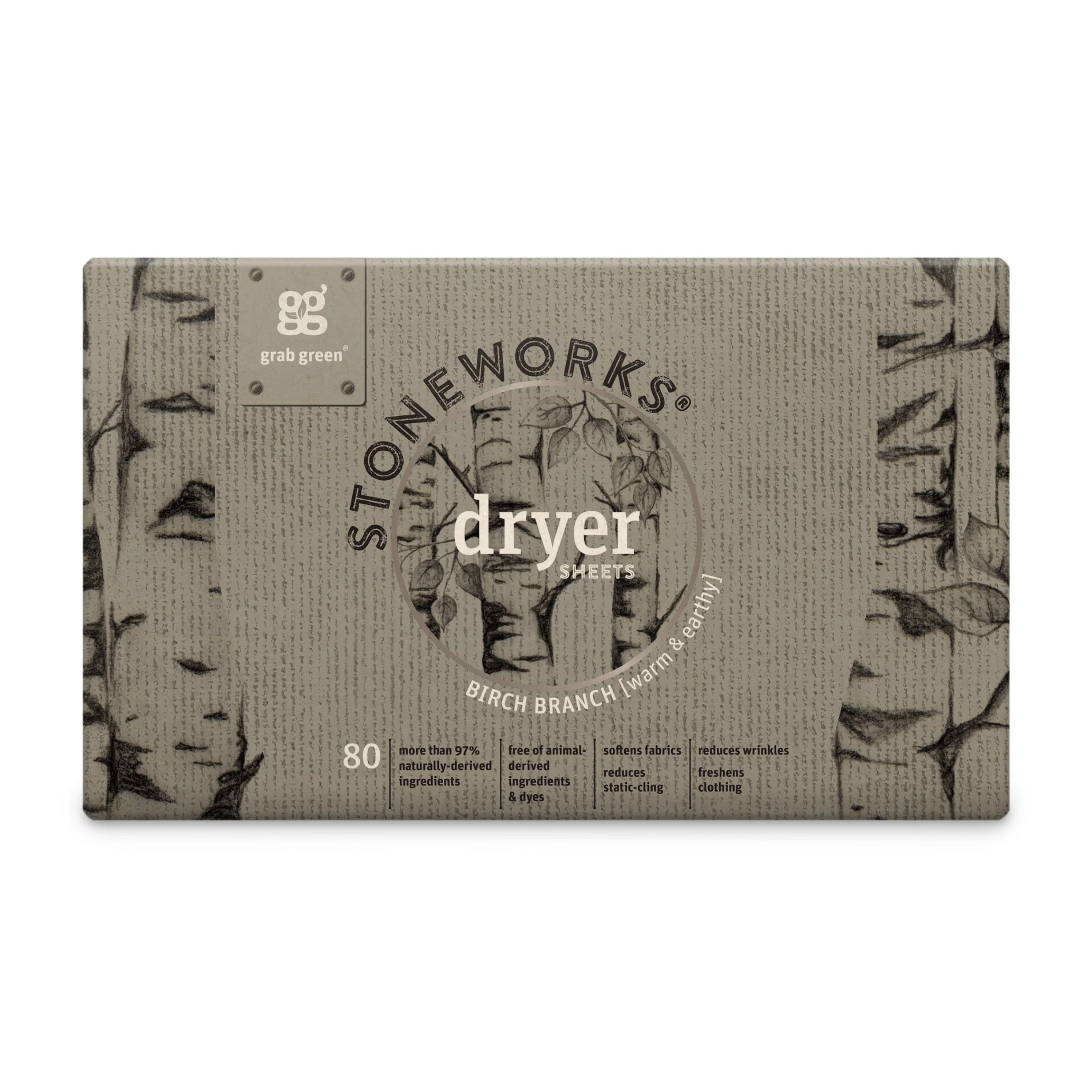 Stoneworks Dryer Sheets - Birch Branch