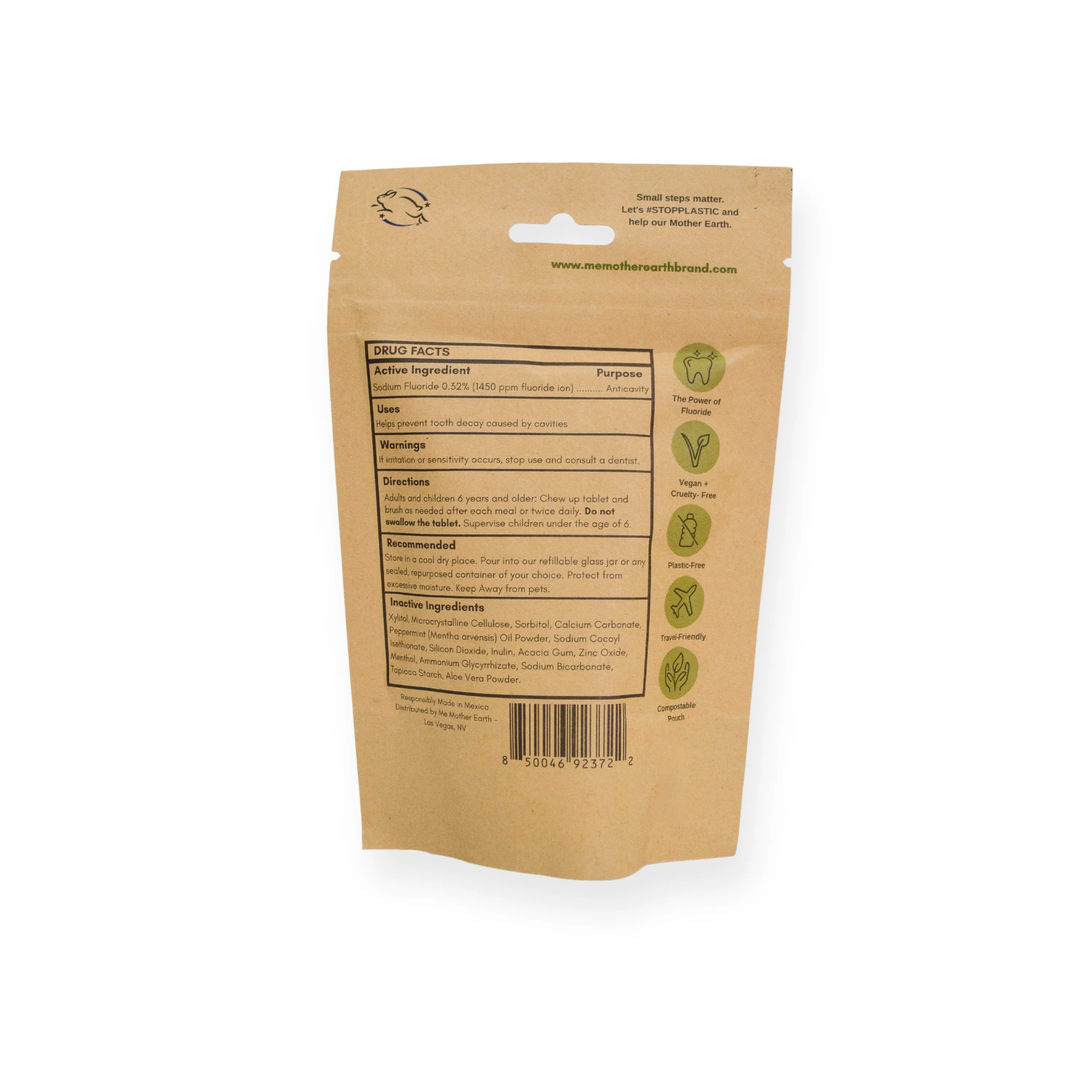 Toothpaste Tablets Refill Pouch with Fluoride - Image 4