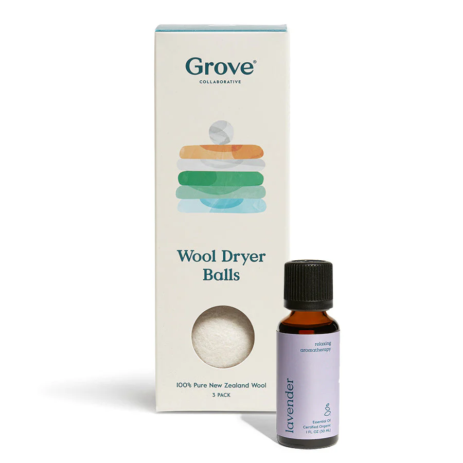 Wool Dryer Balls + Lavender Essential Oil